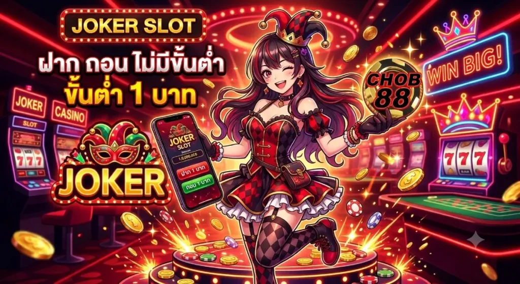 joker ฝาก ถอน ขั้น ต่ํา 1 บาท